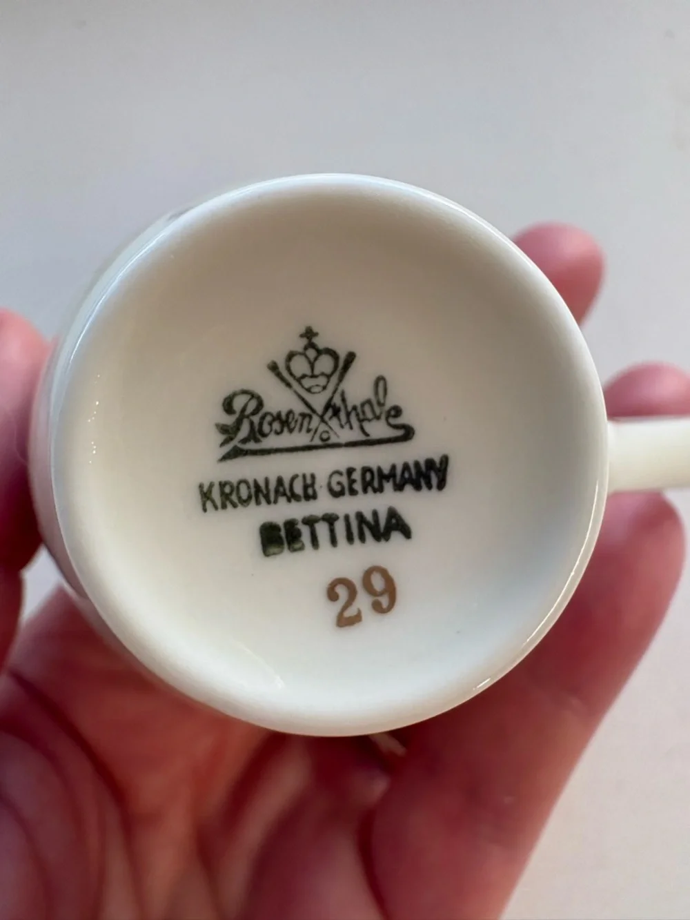 Vintage Rosenthale Kronach Germany Bettina Floral Tea Cup & Saucer